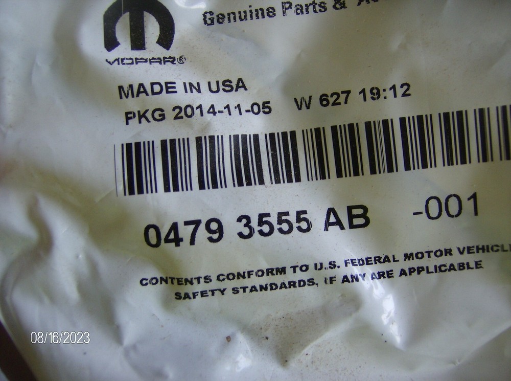 GENUINE MOPAR 04793555AB CIGARETTE LIGHTER MOUNTING RING