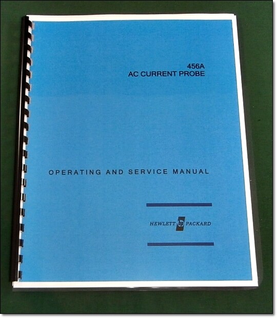 HP 456A Operating & Service Manual: Comb Bound & Protective Covers