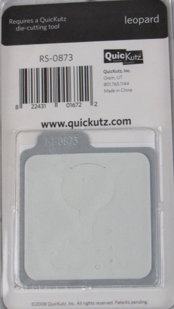 QuicKutz Leopard 2x2, 1 Cutting Die Set RS-0873