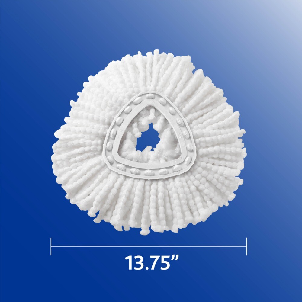 EasyWring™ Spin Mop & Bucket System + 3 Extra Mop Head Replacements