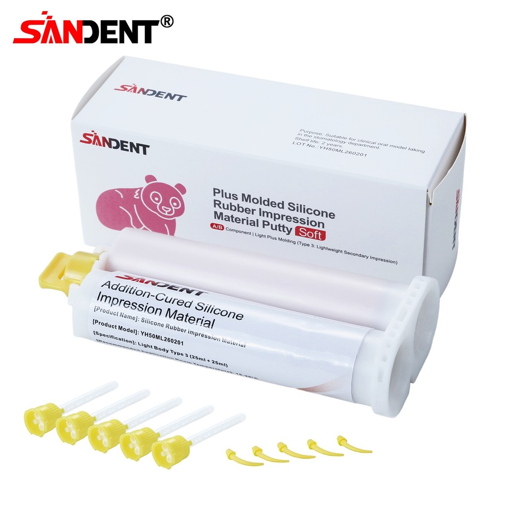 REGULAR SET Light Body Dental Impression Material VPS 50ml 5 Tips dk