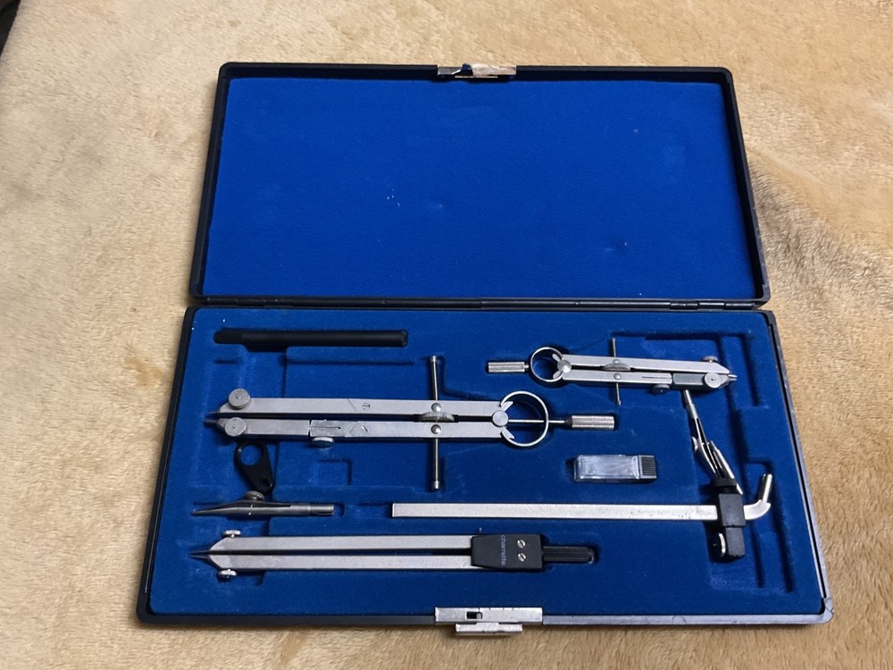 Drawing Set Charrette 481 Drafting/Architectural/Engineering Precision+hard case