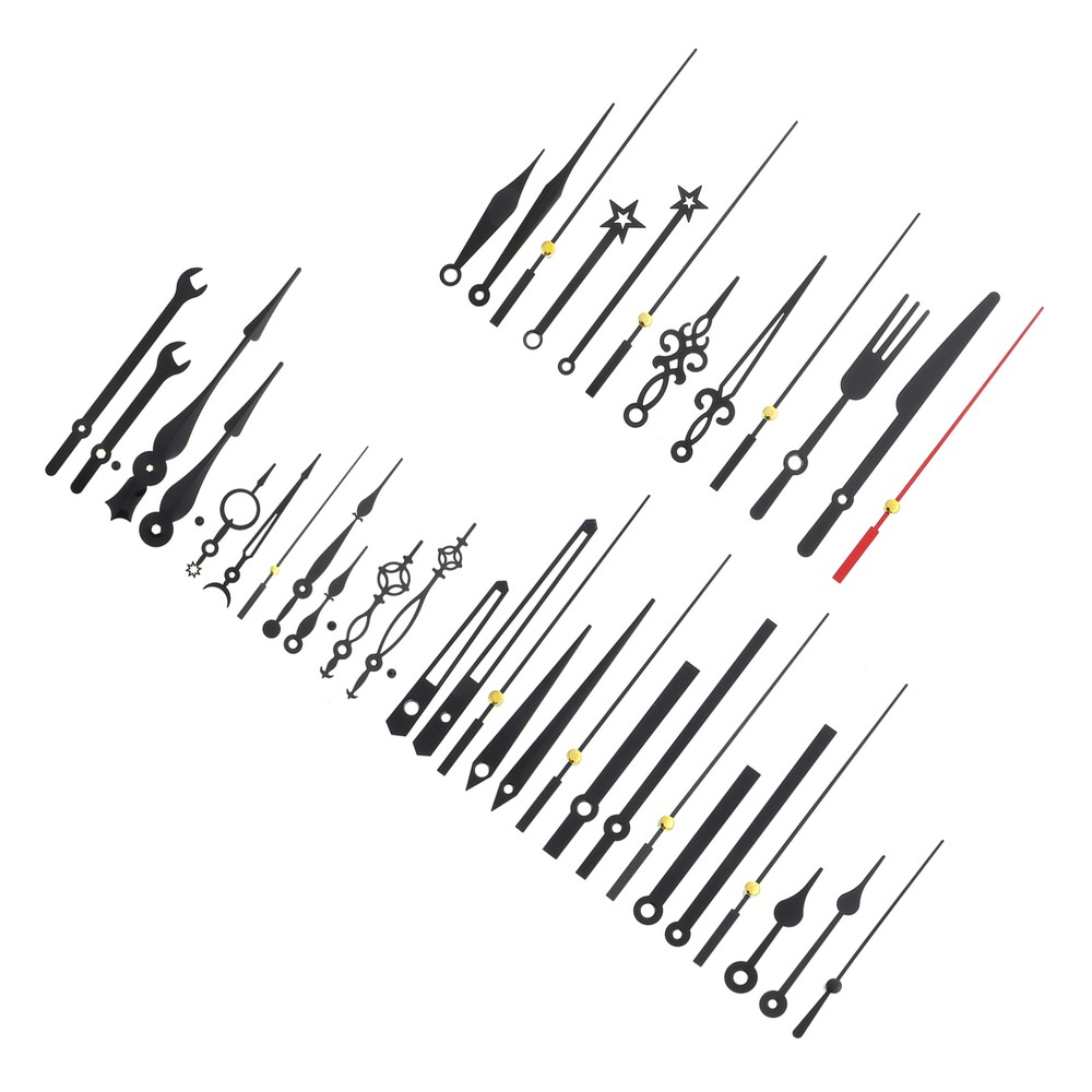 14 Sets Quartz Clock Hands Movement Parts Alarm Wall Replacement Long Axis