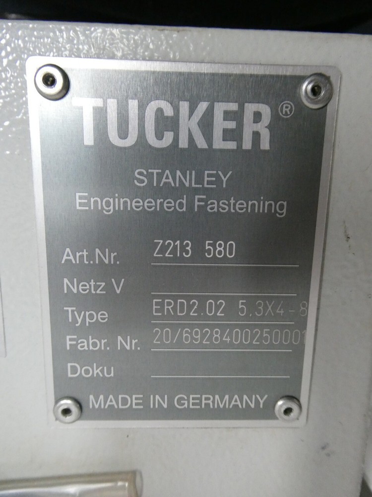 Tucker Z213 580 Pressure Release System