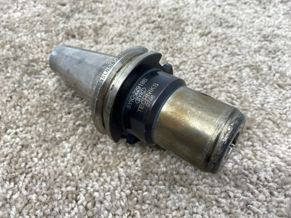 TECHNIKS DIRECT COOLANT END MILL HOLDER - 5/8" capacity - CAT40
