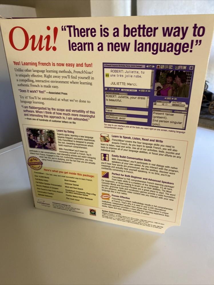 Learn French Now! : Revolutionary Language Learning Software (Windows / Mac) zav