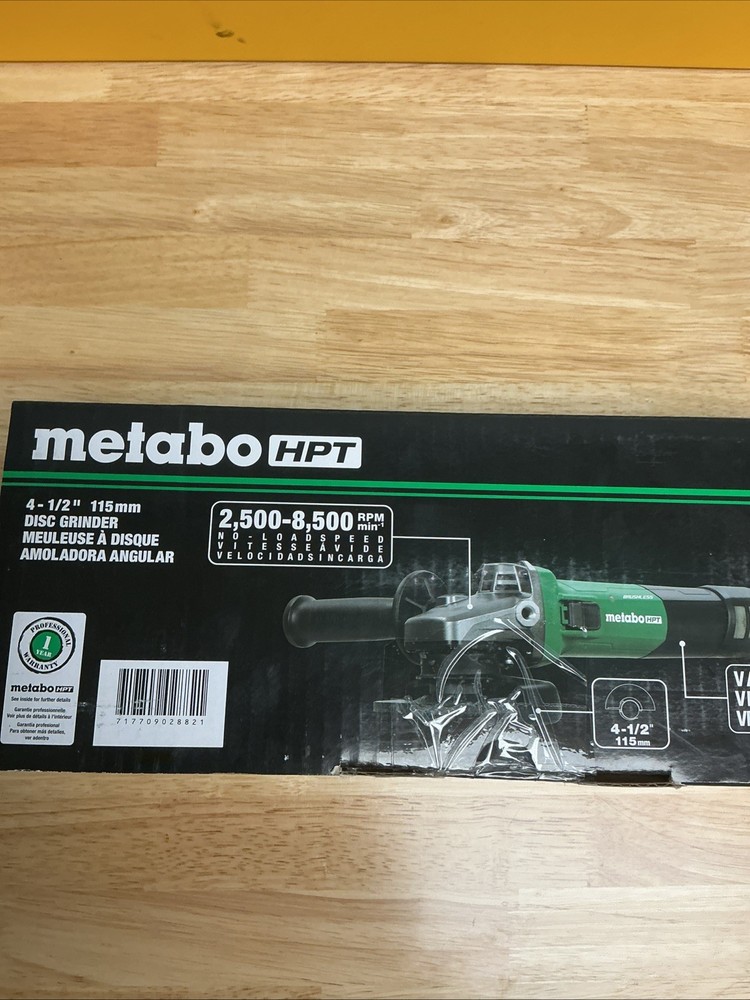 Angle Grinder | 4-1/2-Inch | 12 Amp | AC Brushless Motor | Variable Speed | 3
