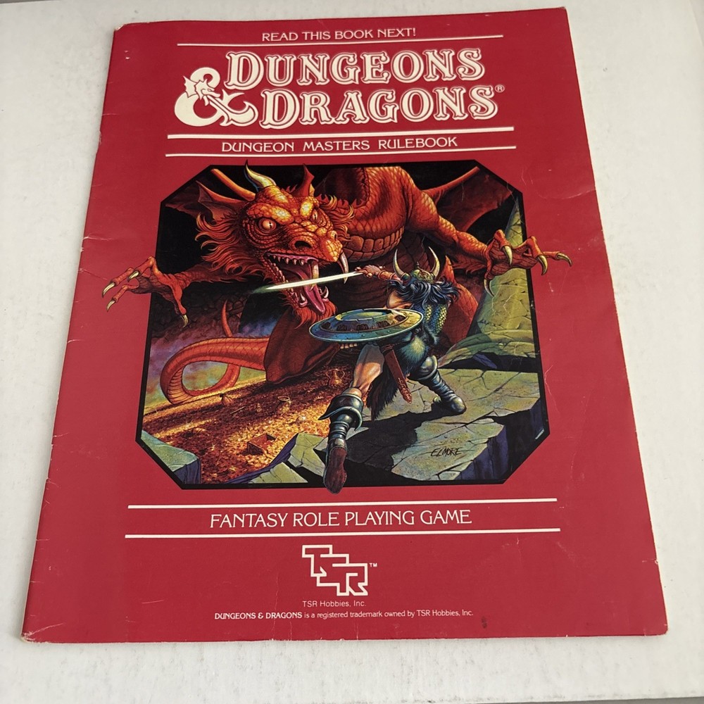 Dungeons and  Dragons Dungeon Masters Rulebook TSR 1983 First Printing