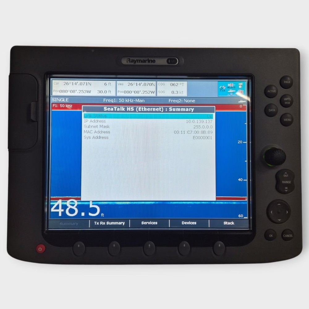 Raymarine E120 Classic Multifunction Display --E02013-- w/ Accessories - Tested