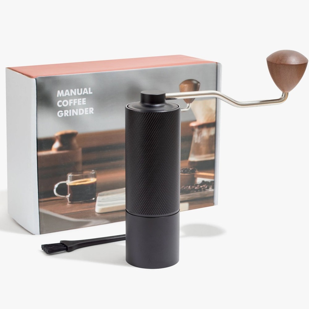 Manual Coffee Grinder Stainless Steel Conical Burr Adjustable Setting Grinder