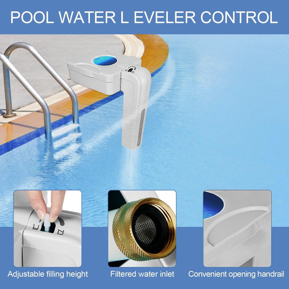 Automatic Pool Filler Water Leveler Float Valve for Pools Spas Ponds