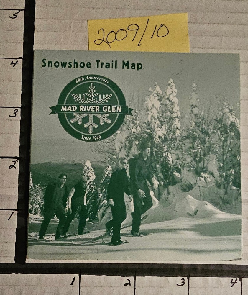 2009/10  MAD RIVER GLEN SKI AREA  TRAIL MAP INSIDE.  MINT