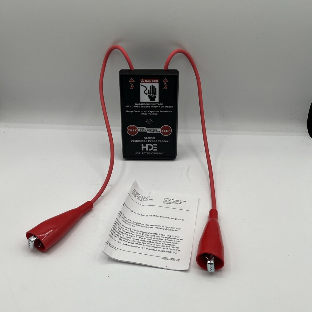 HDE PT-5000B Proof Tester, Light, No Display, DC 35ME34