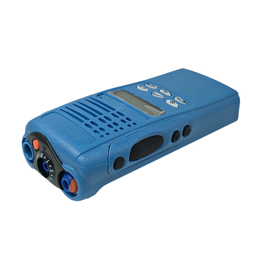 Blue Replacement Front Housing Case for HT1250 HT with Speaker LCD Mic Radio
