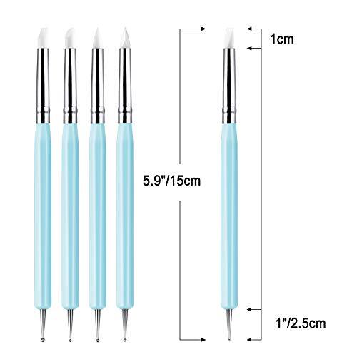 10Pcs Silicone Clay Sculpting Tool, Modeling Dotting Tool& Pottery Craft use