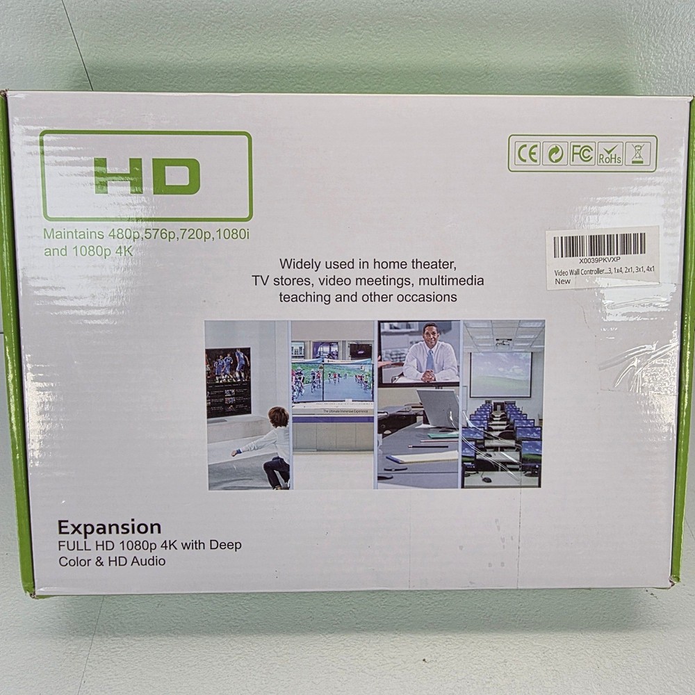 4Kx2K TV Wall Controller Video Processor 4x HDMI Input 4x HDMI Output Remote