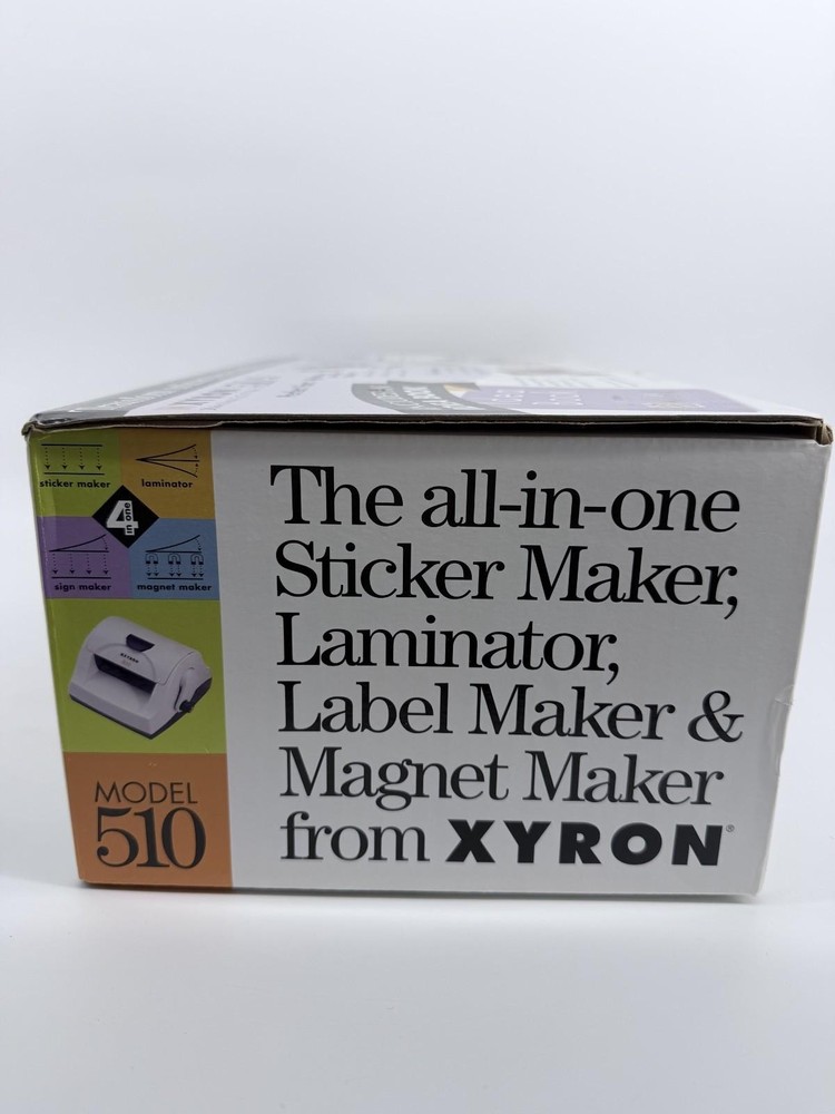 Xyron Model 510 Creative Sticker Tool Multi-Use Laminating Machine w/ 2 refills