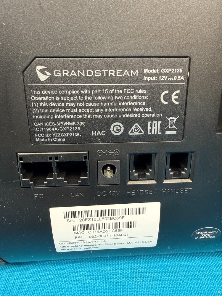 Grandstream GXP2135 Multi-Line High Performance IP LCD Display Phone Base