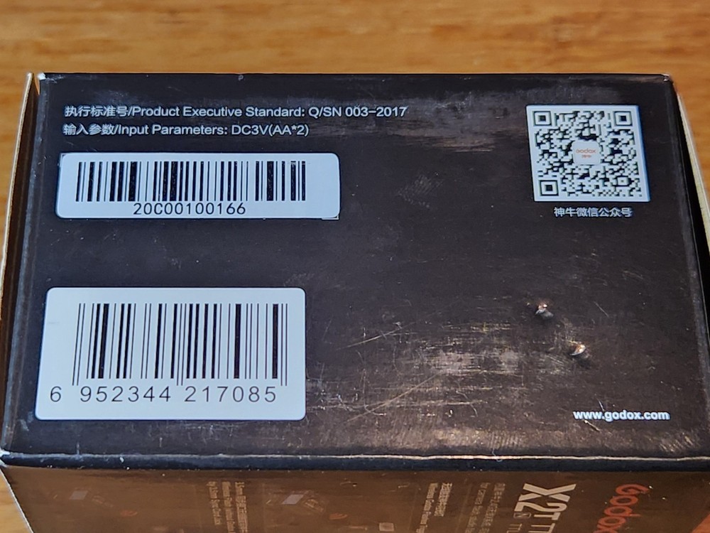 Godox X2T-N TTL 2.4G Flash Trigger for Nikon Bluetooth 1/8000s HS. Open Box