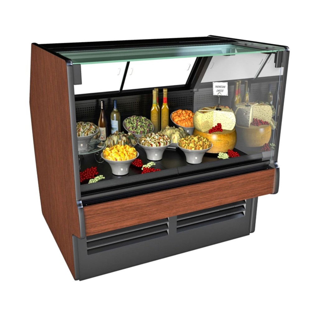 Structural Concepts GLDSV4R 51" Flat Refrigerated Deli Display Case