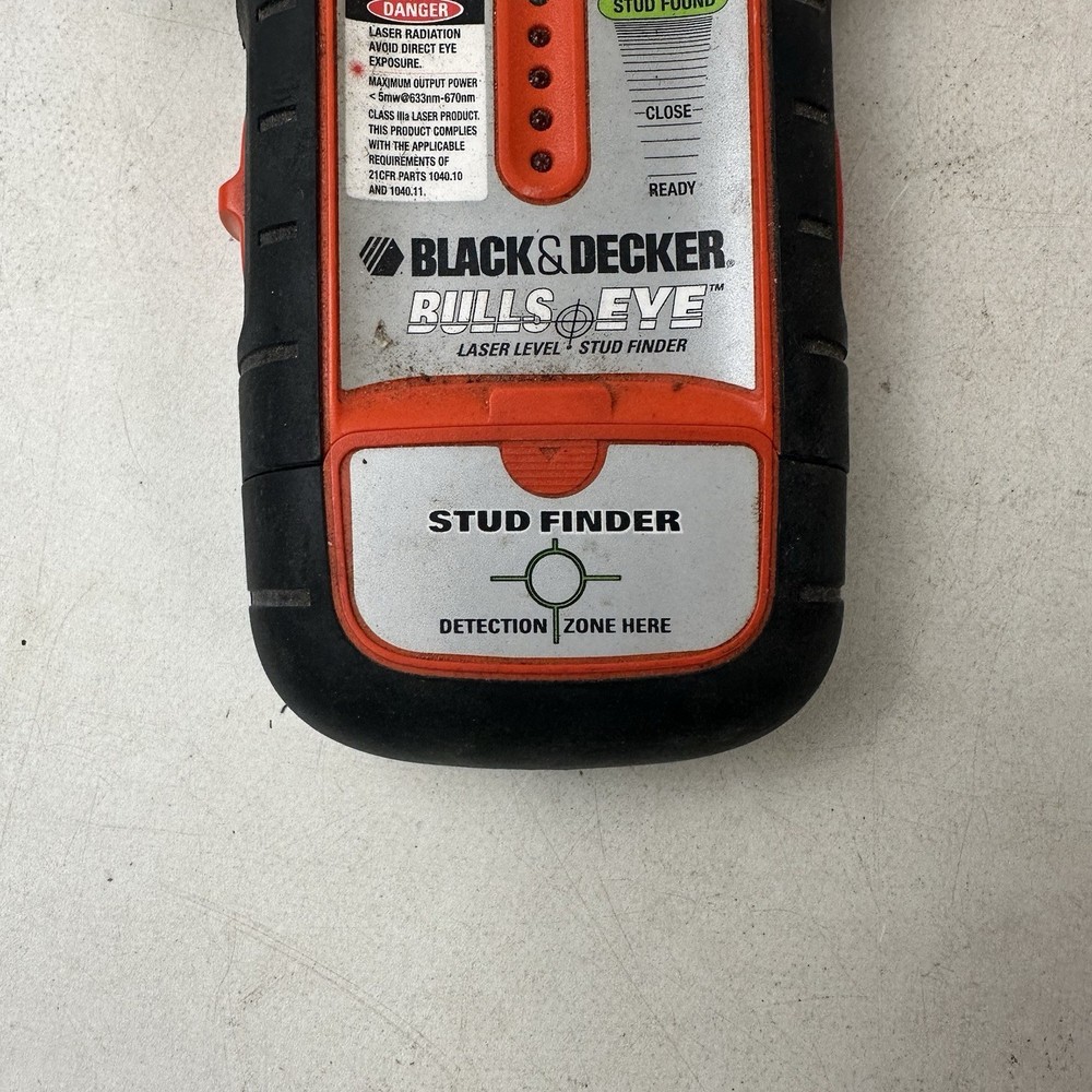 Black And Decker BDL100S Bullseye Laser Level Stud Finder Works