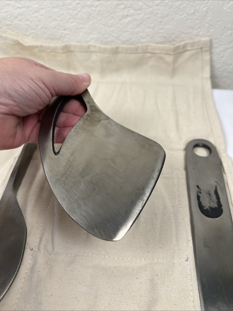 Heavy Steel Primitive Camping Utensils/Chopping Tools Handmade