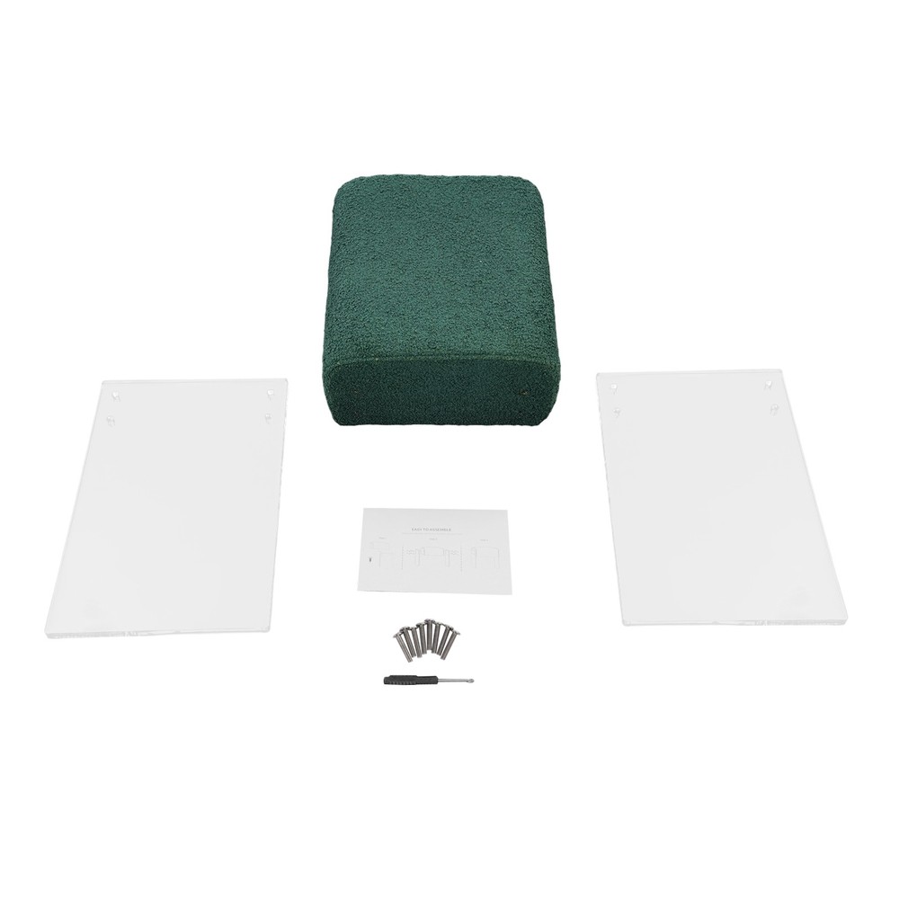 Makeup Stool Modern Minimalist Acrylic Chair Multi-functional Vanity w/ Cushion