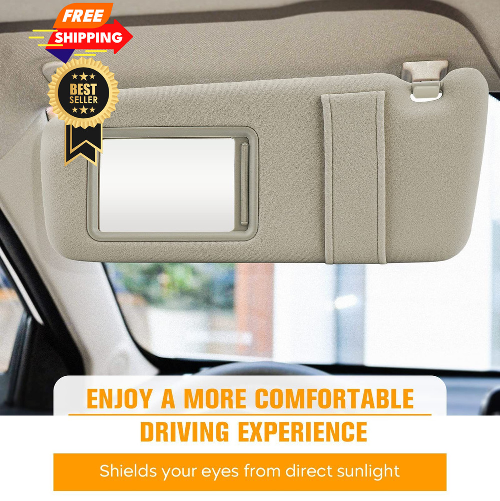 Left & Right Driver Passenger Side Sun & Right, Beige