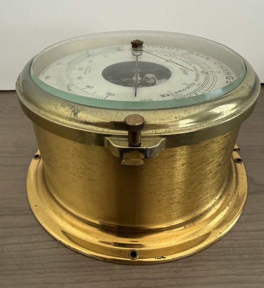 Vintage Schatz Compensated Precision Ship's Barometer & Thermometer West Germany