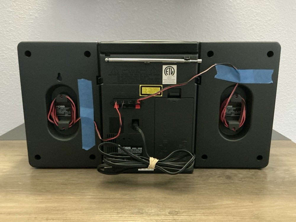 Vintage Koss HG33S Digital Compact Audio System FM/AM CD Cassette Tested