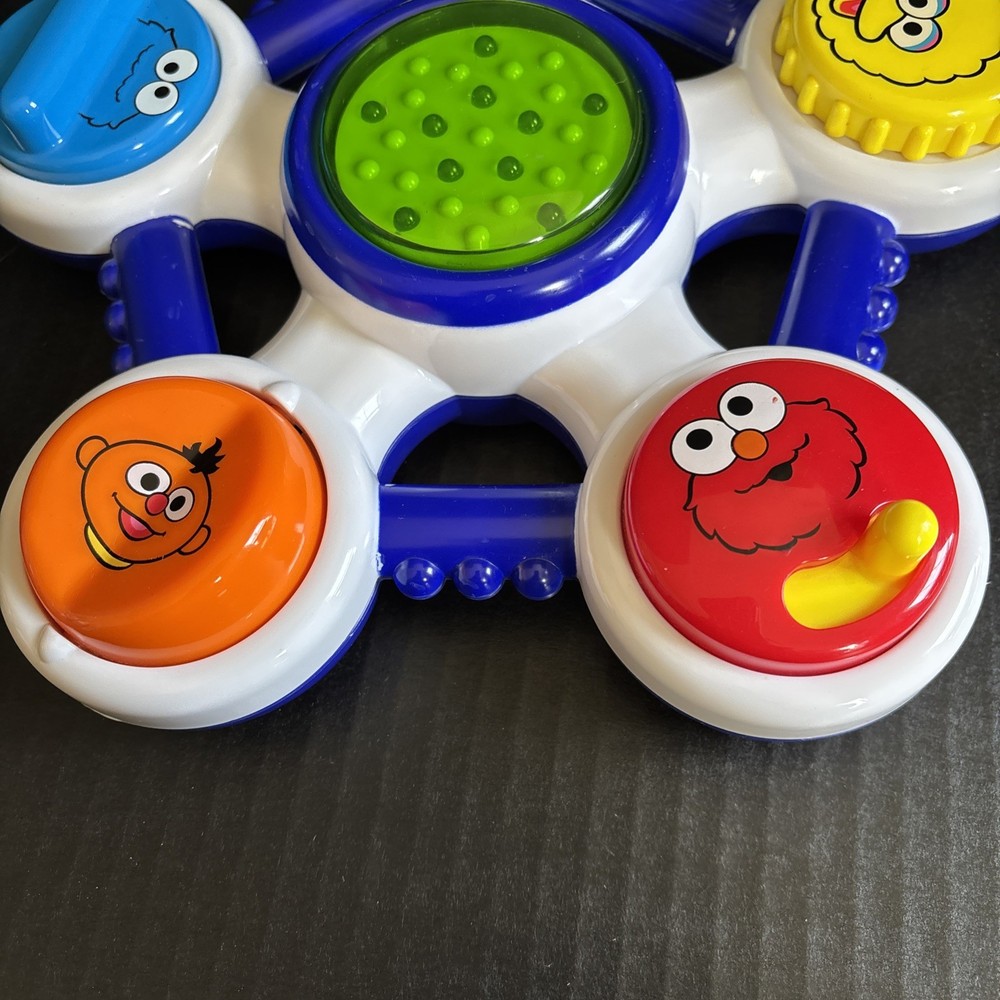 MATTEL SESAME STREET LIGHTS & LEVERS LAB-9 Mo+