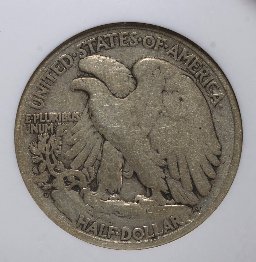 1919-D Liberty Walking Half Dollar 50C