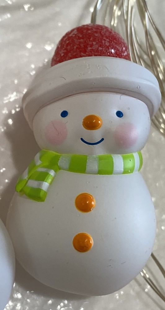 2023 Hallmark ~ Miniature GUMDROP SNOWMAN Light String (10 LIGHTS) - NIB