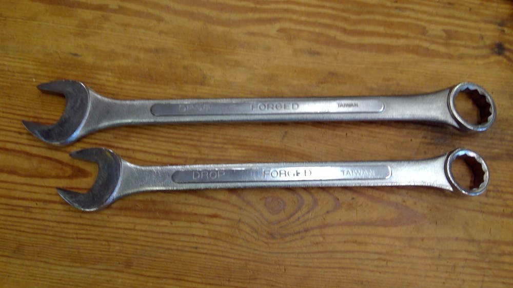 Allied 1" & 1 1/8"" Combination Wrenches Drop Forged Tools Taiwan