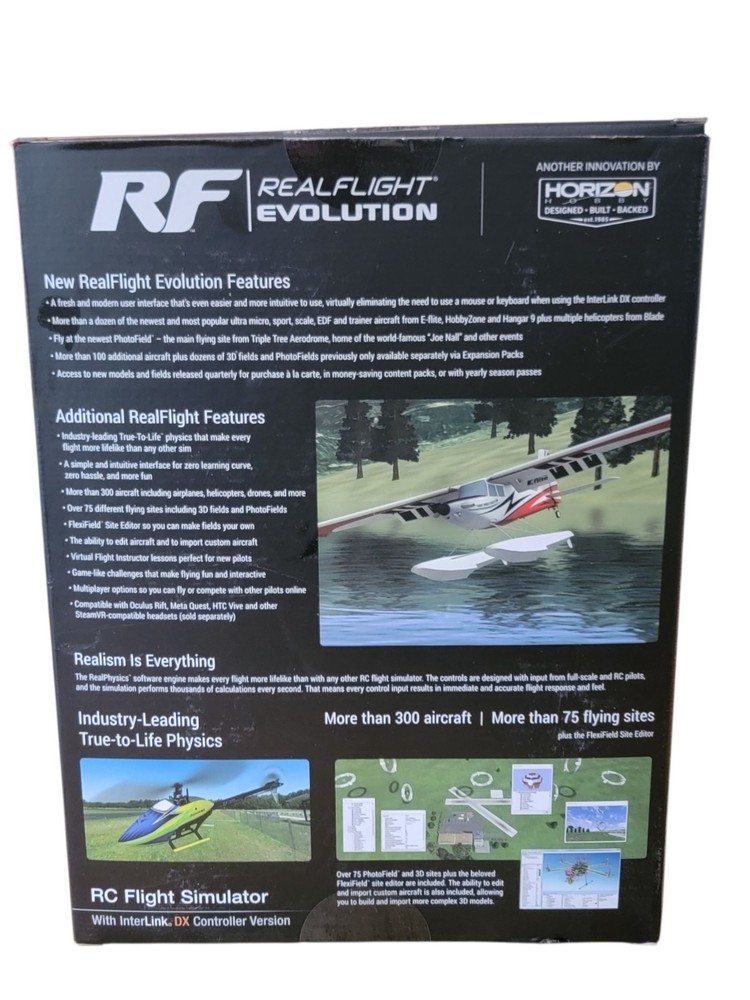 RealFlight Evolution RC Flight InterLink DX Controller RFL2000 Complete In Box