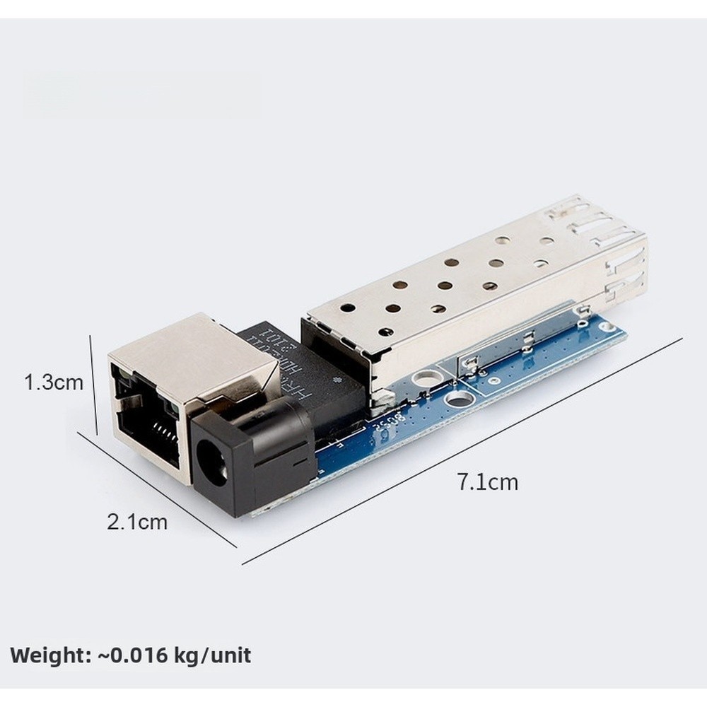 LC Connector SFP Transceiver 1000M Fiber Optic Board 5V 2A Embedded Type