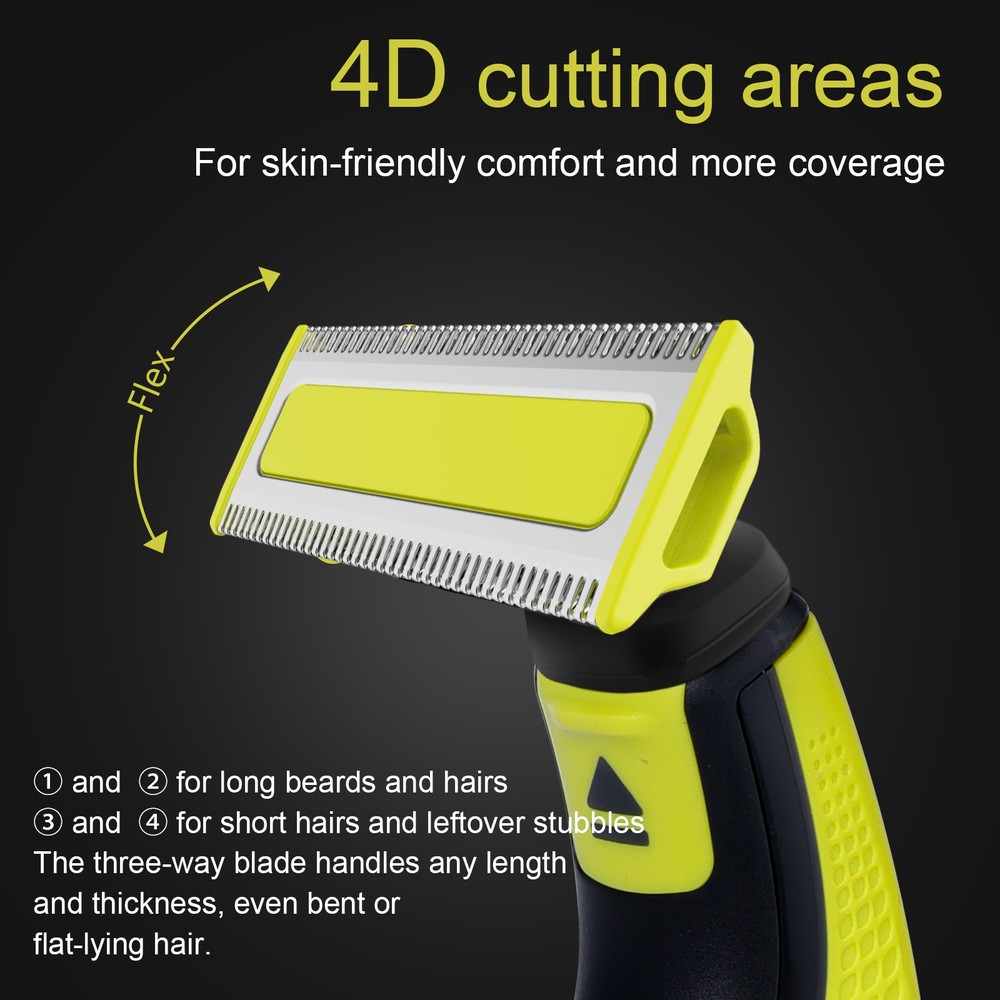 Shaver Nose Trimmer Replacement Heads Full Set Compatible with One Blade Shavers