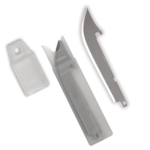 AccuSharp 6-Pack Sharp Replacement Blades for Razor Knife Storage Case Hang-Hole