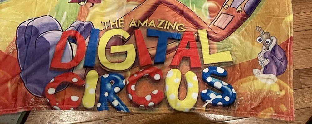 Digital Circus Plush Throw Blanket 50x40 – Super Soft– One‑Sided Print