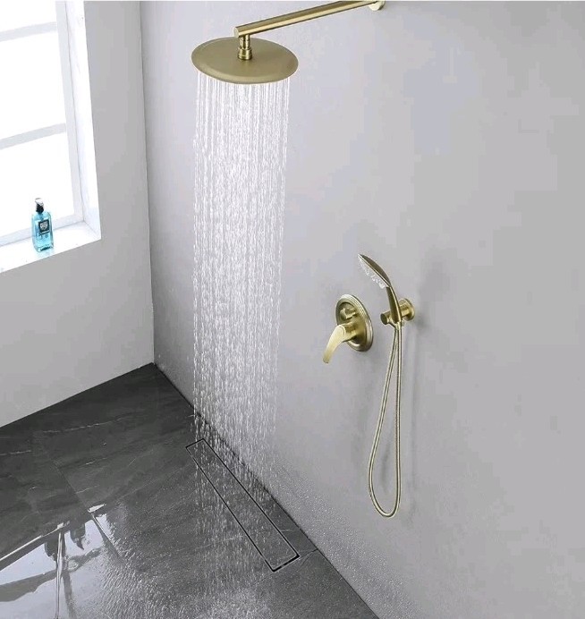 36 Inch Linear Shower Drain Rectangular Floor Drain with Accessories Matte Black