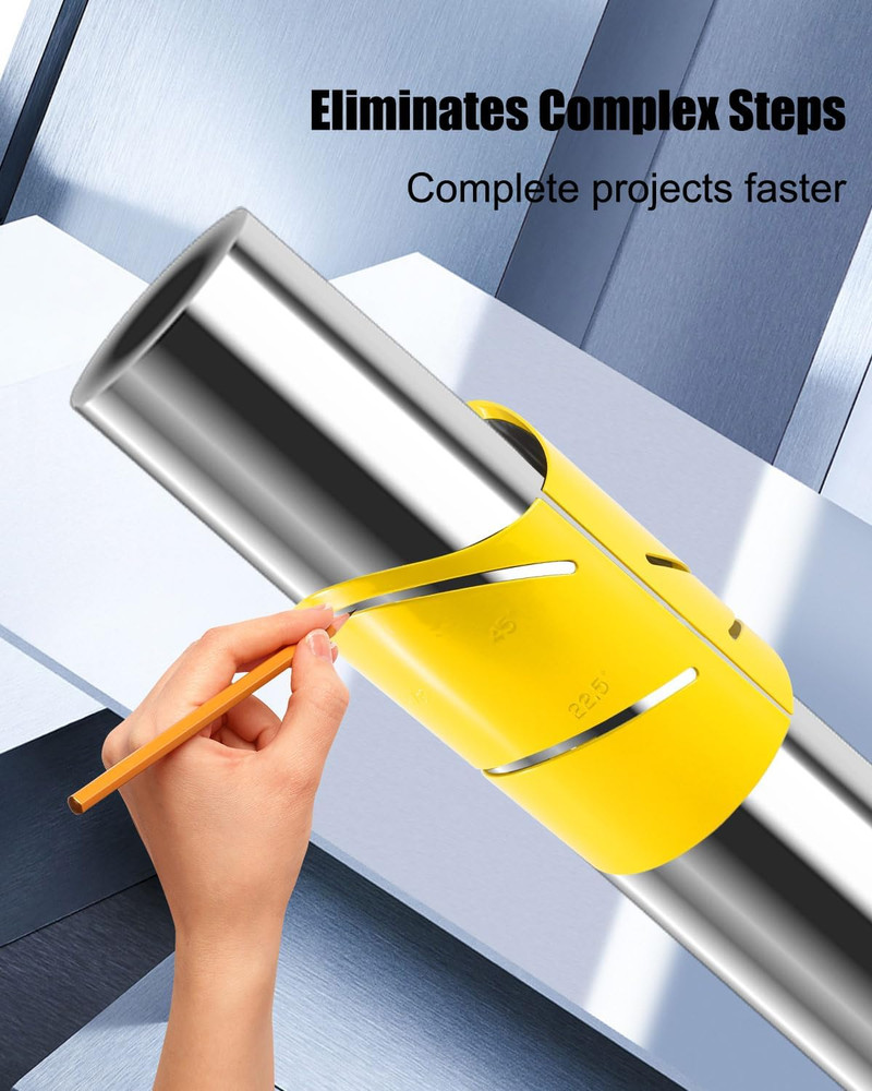 Magnetic Pipe Cutting Guide Kit - 6PCS for Precise Angled Cuts