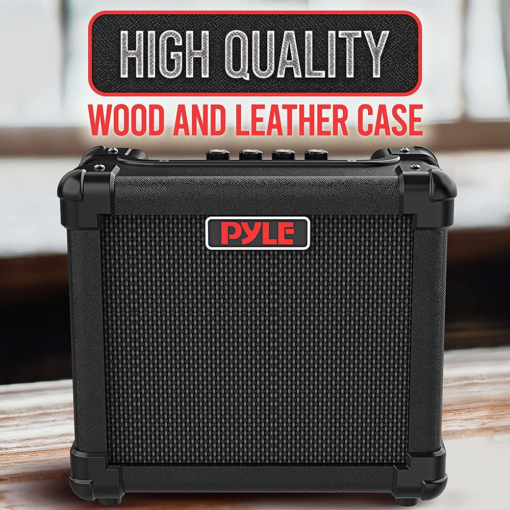 PylePro PGTAMPL128B Portable Electronic Guitar Amplifier