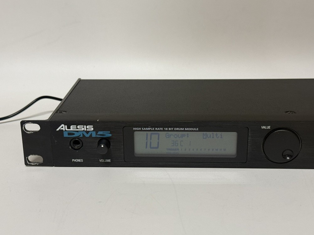 Alesis DM5 Electronic Drum Module Rackmount Machine ~ WORKING/No Backlight