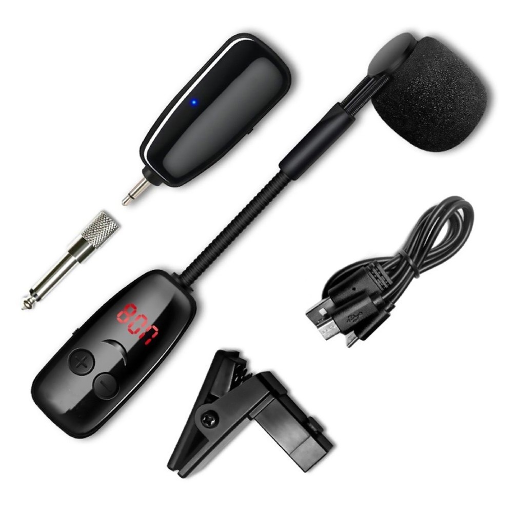 Microphone with Receiver Transmitter 50M Range Wireless For Trumpet Saxophone n