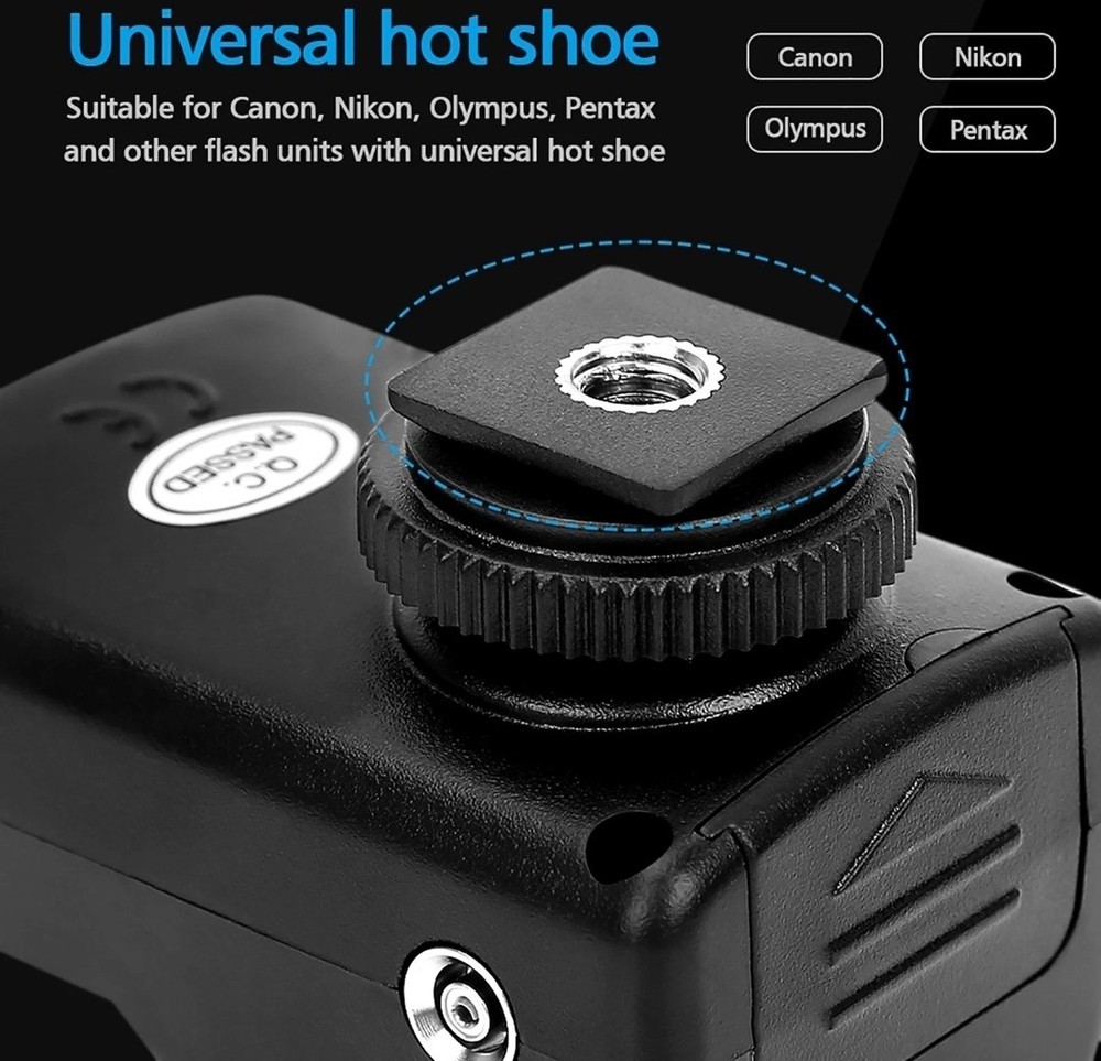 433MHZ 16 Channel Wireless Flash Trigger Set With 1 Transmitter 2 Receivers