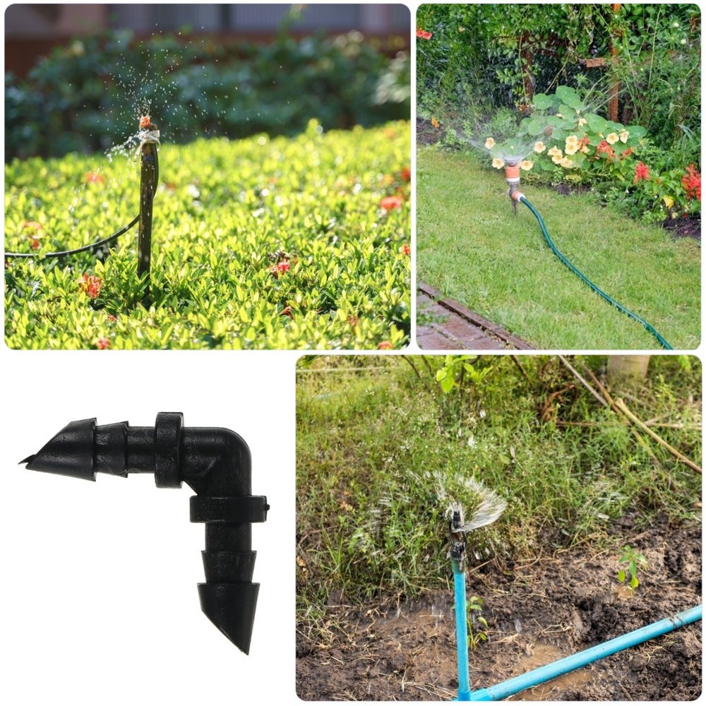 1000 Pcs Garden Hose Elbow Connector Drip Irrigation Coupling Connectors