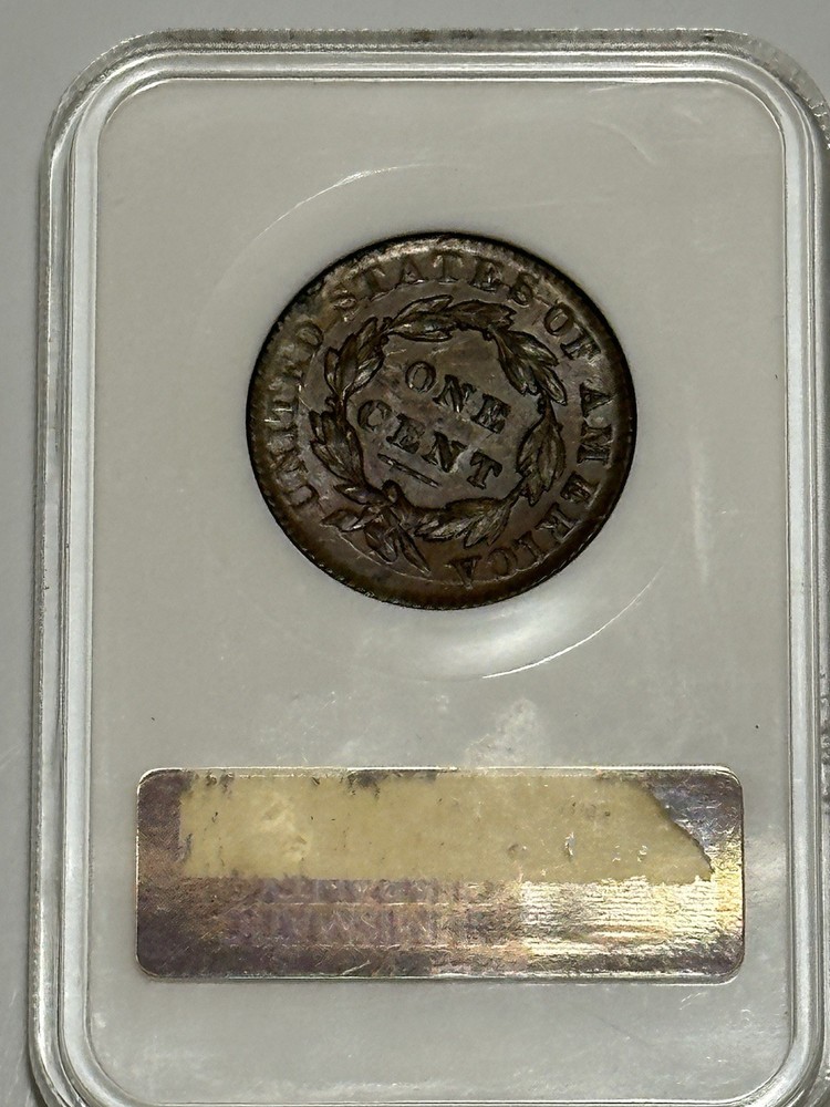 1833 Large Cent - Coronet Head Cent - NGC MS62BN
