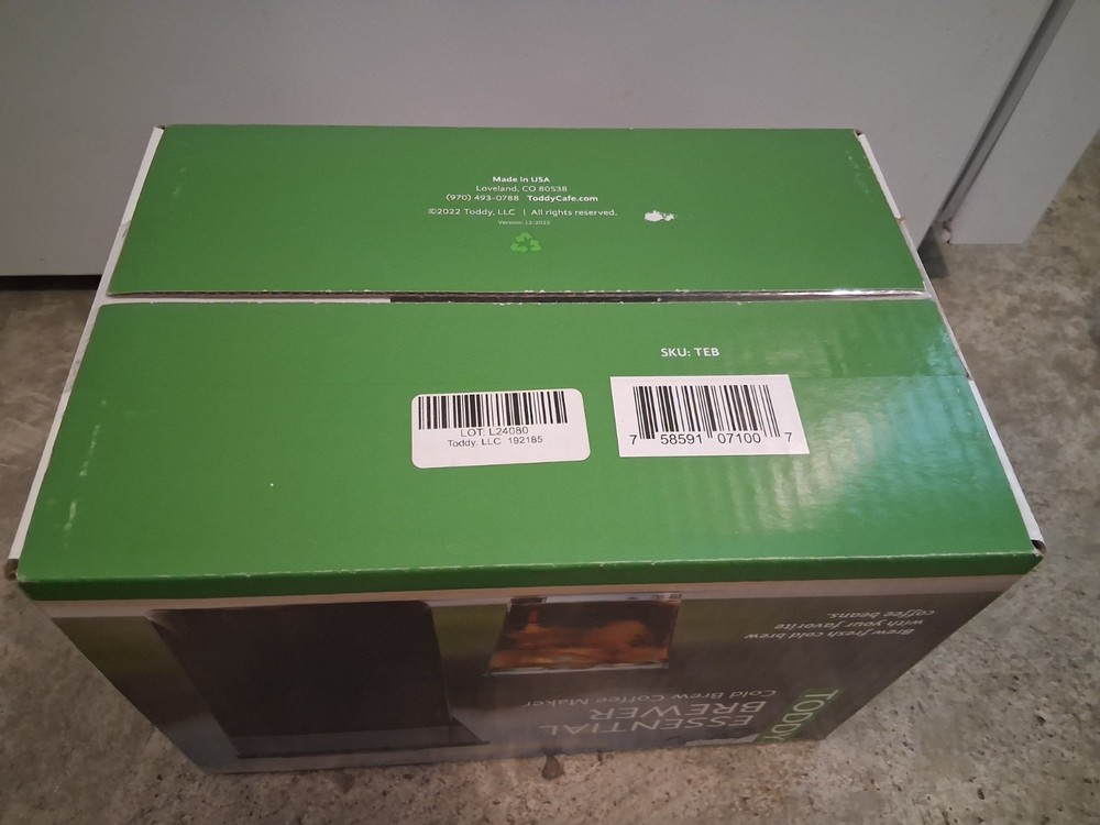 Toddy Essential Brewer Cold Brew Coffee Maker