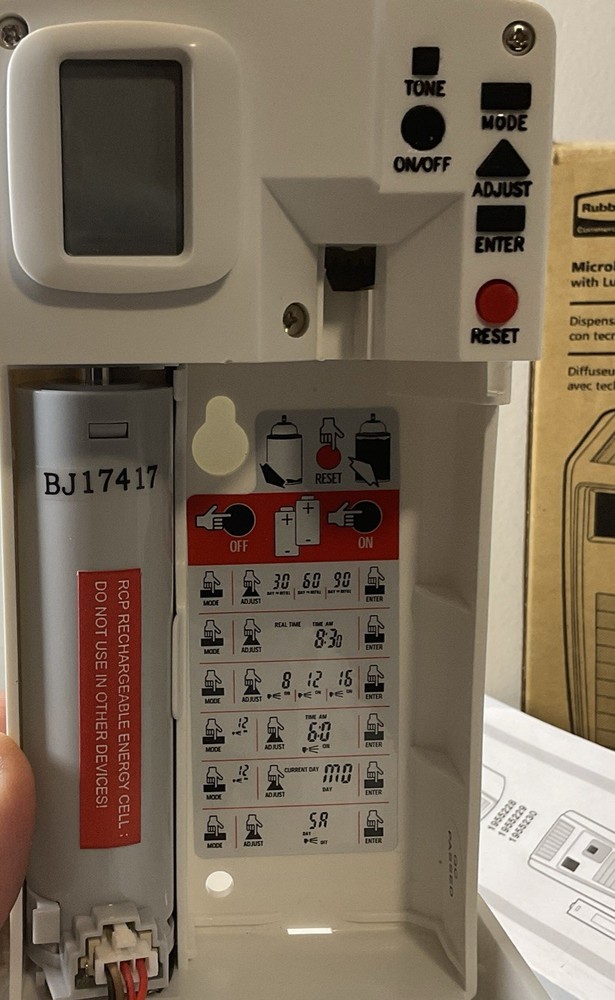 Technical Concepts Rubbermaid Microbursts 3000 Dispenser New Open