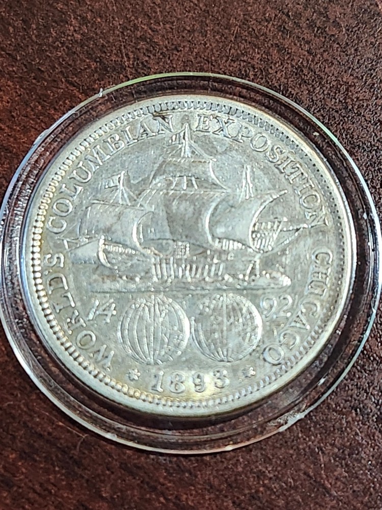 1893 Columbian Exposition Commemorative Half Dollar Silver